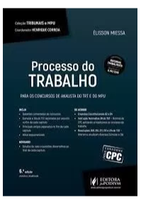 Processo Do Trabalho – Tribunais – Élisson Miessa – 2017