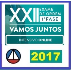 CURSO INTENSIVO OAB VAMOS JUNTOS PRIMEIRA FASE XXII CERS 2017