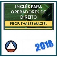 CURSO DE INGLÊS PARA OPERADORES DE DIREITO- PROF. THALES MACIEL (CERS CORPORATIVO) – CERS