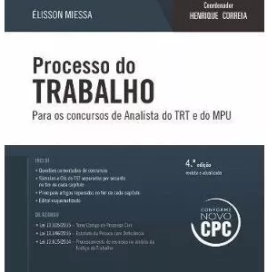 Processo Do Trabalho Analista Trt E Mpu 2016 Élisson Miessa